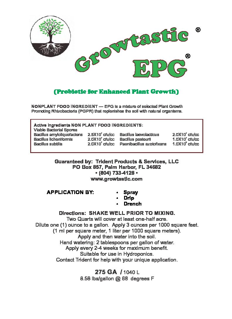 Growtastic EPG in 275 GA tote (1040 L)